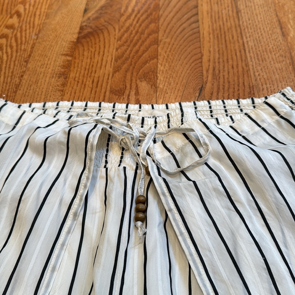Denim & Supply Ralph Lauren wideleg striped beach pants size m - Picture 2 of 4